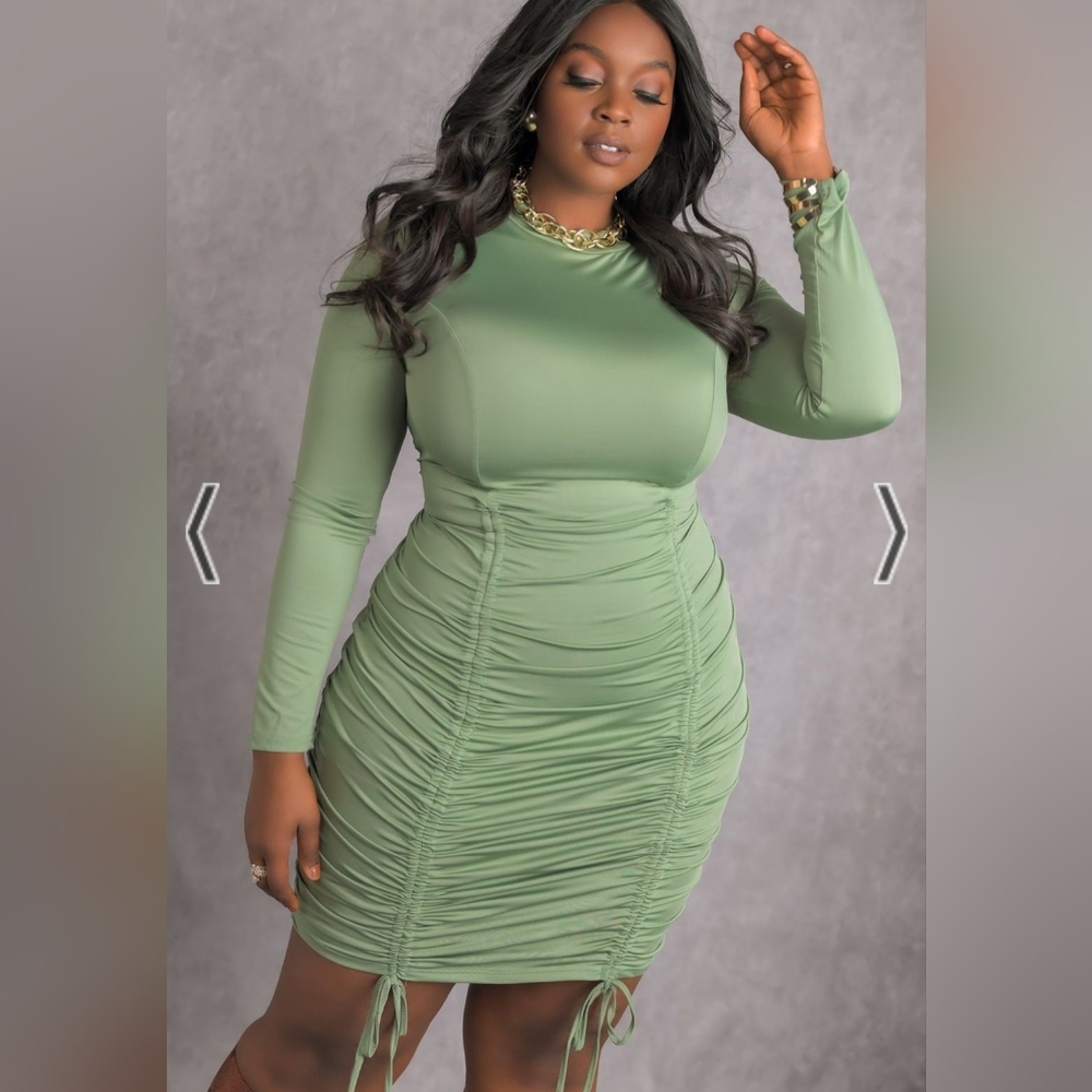 Rebdolls plus size Olive dress 5x